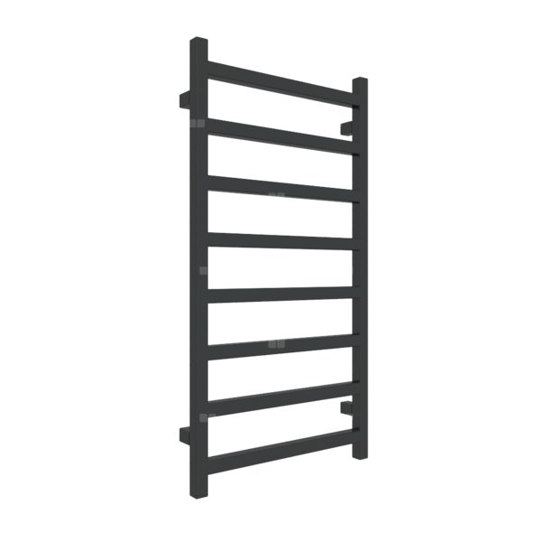 Grzejnik drabinkowy TERMA SIMPLE, podłączenie O8, wym. 960 x 500 mm, kolor czarny jak kruk soft RAL9005, moc 351W
