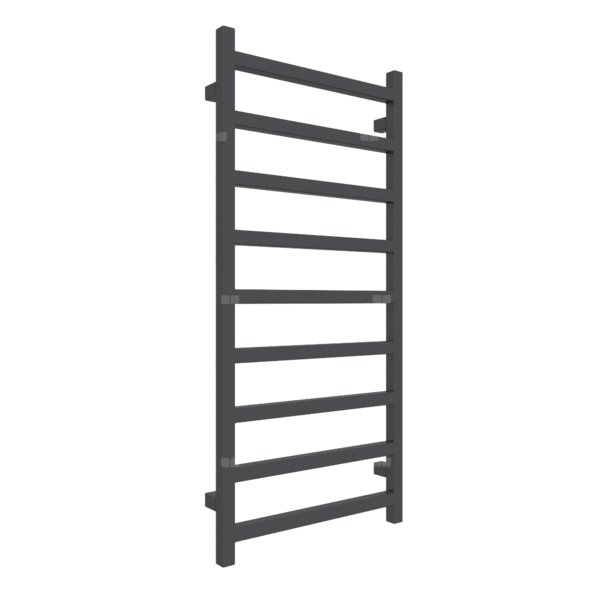 Grzejnik drabinkowy TERMA SIMPLE, podłączenie ZX, wym. 1080 x 500 mm, kolor szary czarny RAL7021, moc 396W