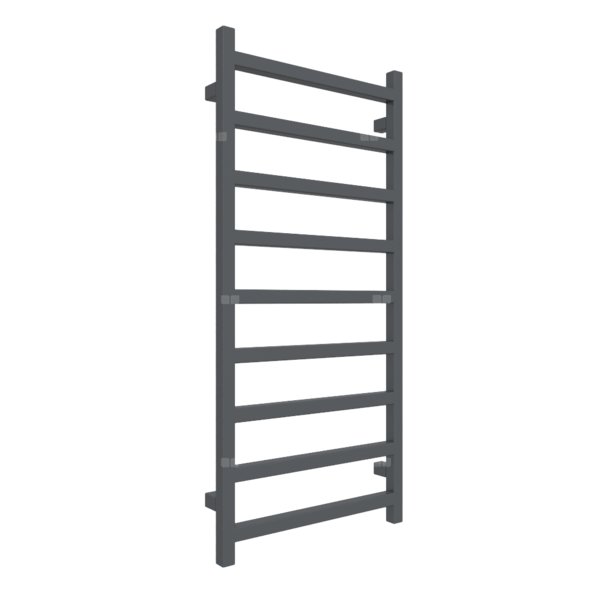 Grzejnik drabinkowy TERMA SIMPLE, podłączenie SX, wym. 1080 x 500 mm, kolor czarny anodowy, moc 396W