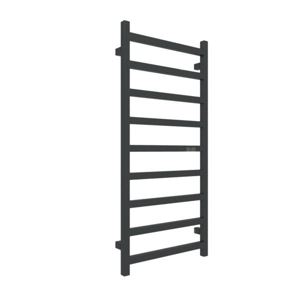 Grzejnik drabinkowy TERMA SIMPLE, podłączenie Z8, wym. 1080 x 500 mm, kolor czarny jak kruk soft RAL9005, moc 396W