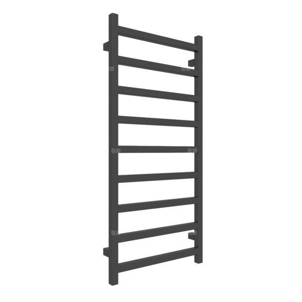 Grzejnik drabinkowy TERMA SIMPLE, podłączenie SX, wym. 1080 x 500 mm, kolor czarny RAL9011, moc 396W