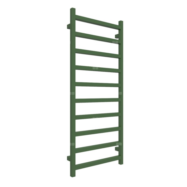 Grzejnik drabinkowy TERMA SIMPLE, podłączenie SX, wym. 1200 x 500 mm, kolor zielony liściasty RAL6002, moc 440W