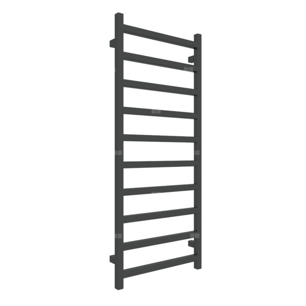 Grzejnik drabinkowy TERMA SIMPLE, podłączenie O1, wym. 1200 x 500 mm, kolor czarny RAL9011, moc 440W