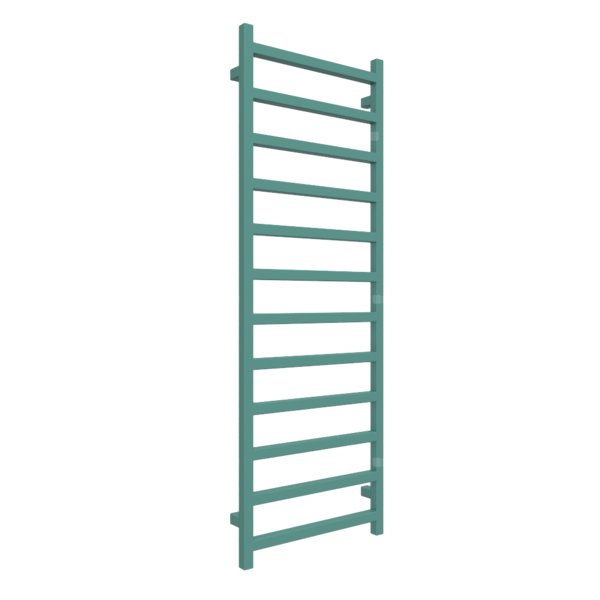 Grzejnik drabinkowy TERMA SIMPLE, podłączenie ZX, wym. 1440 x 500 mm, kolor miętowy turkusowy RAL6033, moc 529W