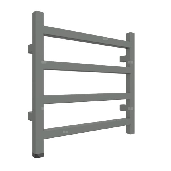 Grzejnik drabinkowy TERMA SIMPLE ONE, podłączenie S8, wym. 1920 x 500 mm, kolor nowoczesna szarość, moc 707W