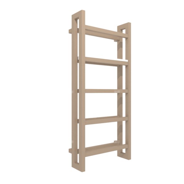 Grzejnik drabinkowy TERMA STAND, podłączenie SX, wym. 1150 x 500 mm, kolor jasna miedź, moc 615W