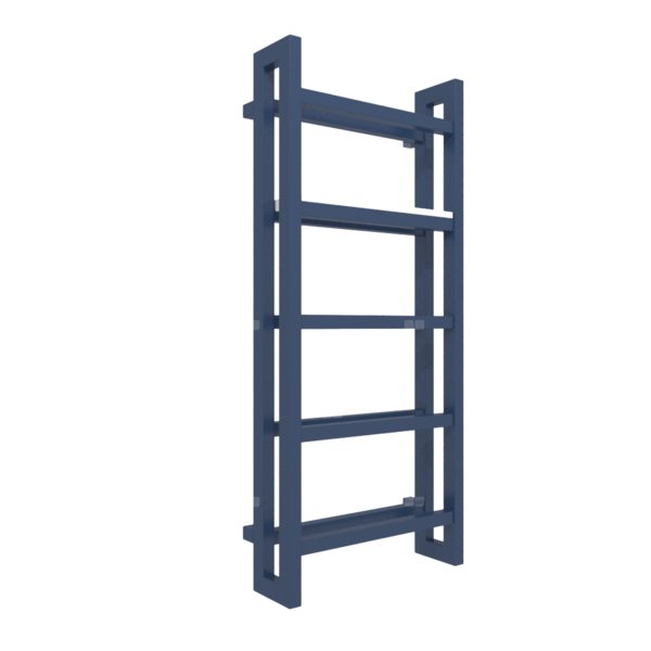 Grzejnik drabinkowy TERMA STAND, podłączenie SX, wym. 1150 x 500 mm, kolor niebieski kobaltowy RAL5013, moc 615W