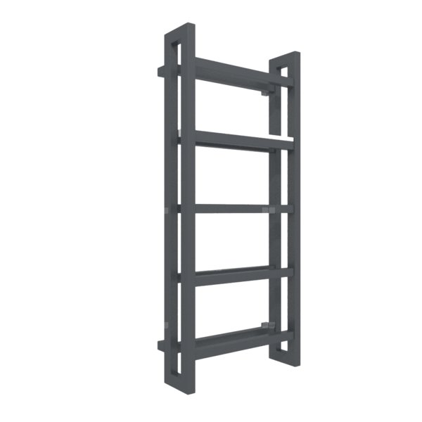 Grzejnik drabinkowy TERMA STAND, podłączenie SX, wym. 1150 x 500 mm, kolor szary antracytowy RAL7016, moc 615W