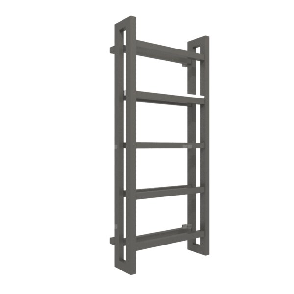 Grzejnik drabinkowy TERMA STAND, podłączenie SX, wym. 1150 x 500 mm, kolor brąz anodowy, moc 615W