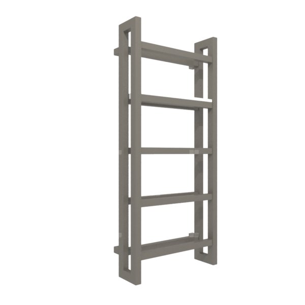 Grzejnik drabinkowy TERMA STAND, podłączenie SX, wym. 1150 x 500 mm, kolor szary kwarcytowy RAL7039, moc 615W