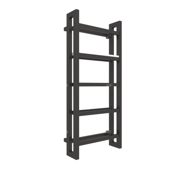 Grzejnik drabinkowy TERMA STAND, podłączenie SX, wym. 1150 x 500 mm, kolor heban, moc 615W