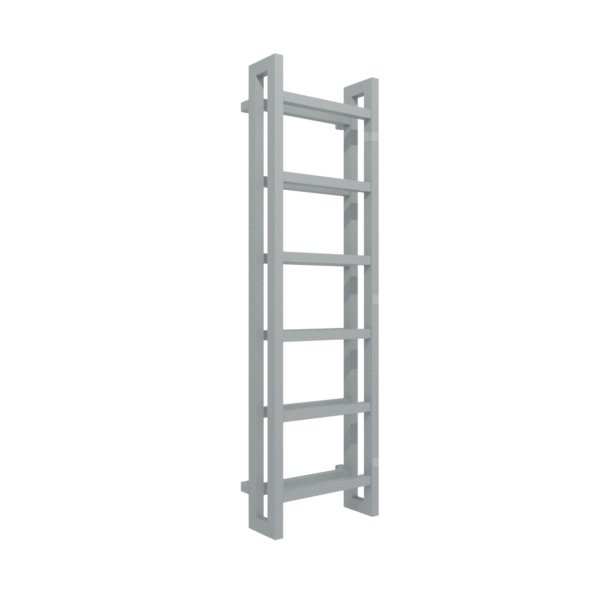 Grzejnik drabinkowy TERMA STAND, podłączenie SX, wym. 1380 x 400 mm, kolor szary okienny RAL7040, moc 660W