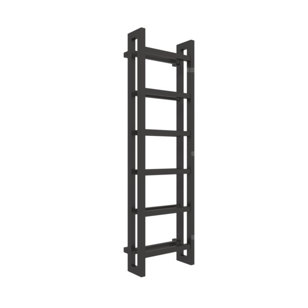 Grzejnik drabinkowy TERMA STAND, podłączenie SX, wym. 1380 x 400 mm, kolor heban, moc 660W