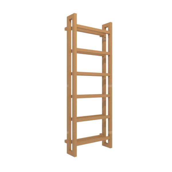 Grzejnik drabinkowy TERMA STAND, podłączenie SX, wym. 1380 x 500 mm, kolor miedź, moc 743W