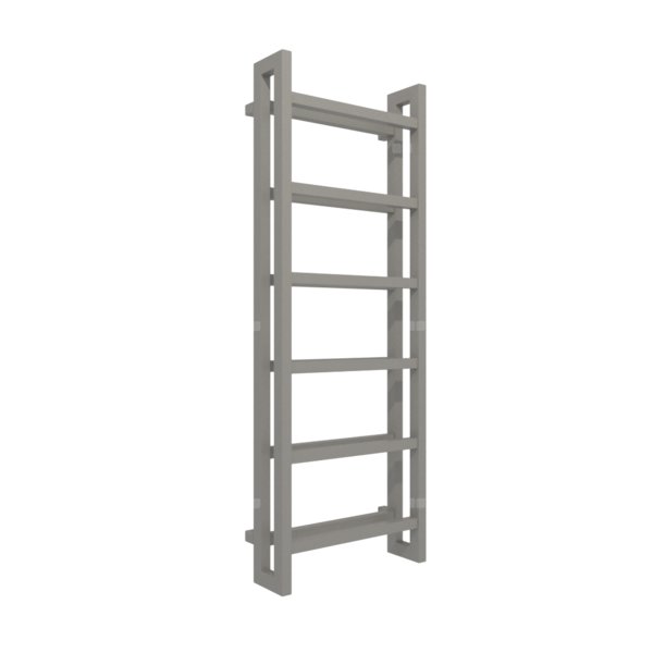 Grzejnik drabinkowy TERMA STAND, podłączenie SX, wym. 1380 x 500 mm, kolor grafit, moc 743W