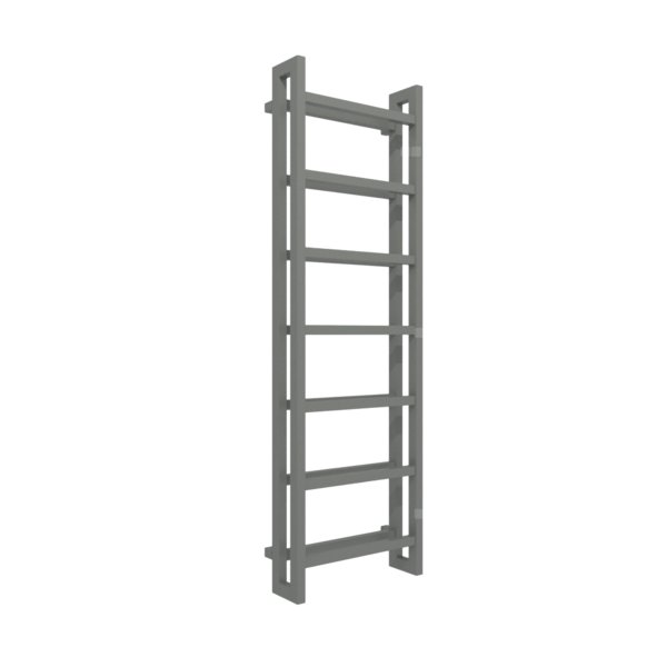 Grzejnik drabinkowy TERMA STAND, podłączenie SX, wym. 1610 x 500 mm, kolor nowoczesna szarość, moc 872W