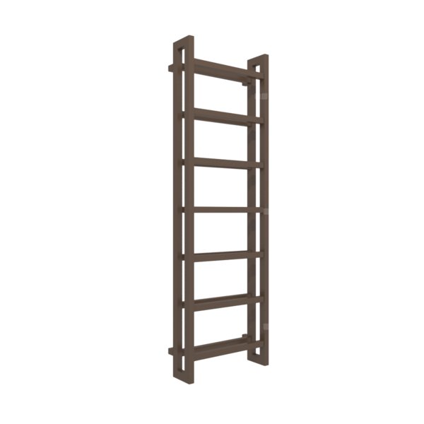 Grzejnik drabinkowy TERMA STAND, podłączenie SX, wym. 1610 x 500 mm, kolor szlachetny brąz, moc 872W