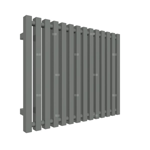 Grzejnik drabinkowy TERMA TRIGA, podłączenie YP, wym. 560 x 680 mm, kolor nowoczesna szarość, moc 504W