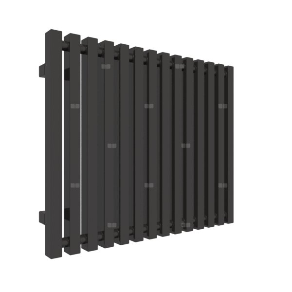 Grzejnik drabinkowy TERMA TRIGA, podłączenie YP, wym. 560 x 680 mm, kolor heban, moc 504W