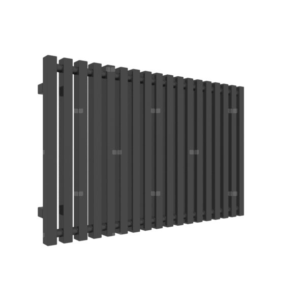 Grzejnik drabinkowy TERMA TRIGA, podłączenie PX, wym. 560 x 880 mm, kolor czarny sygnałowy RAL9004, moc 652W