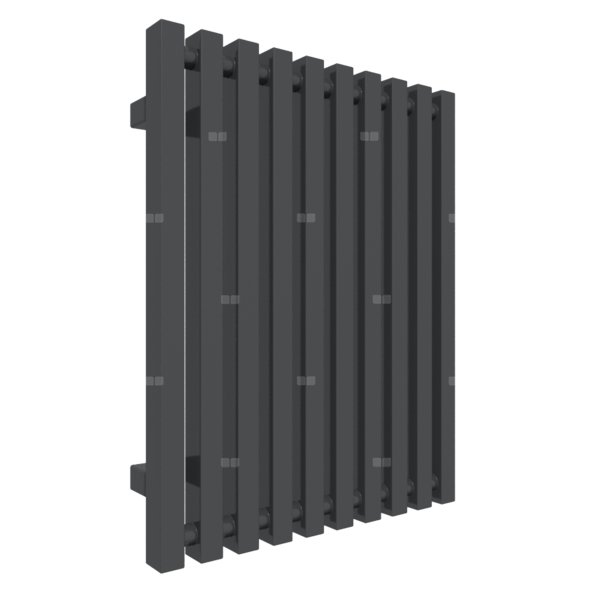 Grzejnik drabinkowy TERMA TRIGA, podłączenie YL, wym. 610 x 480 mm, kolor metaliczna czerń, moc 391W