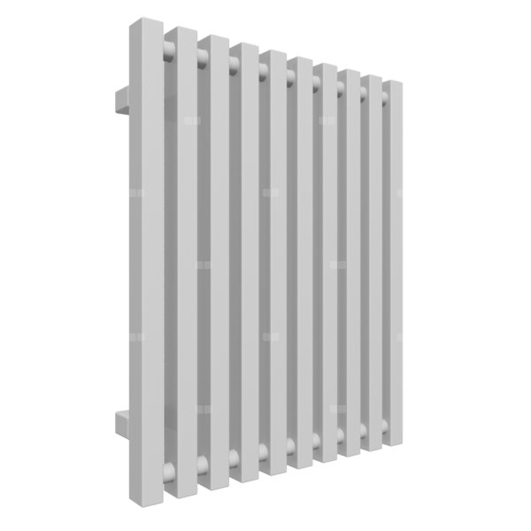 Grzejnik drabinkowy TERMA TRIGA, podłączenie V6, wym. 610 x 480 mm, kolor srebrny metalik, moc 391W