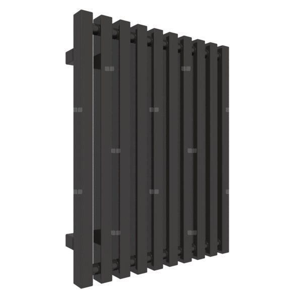 Grzejnik drabinkowy TERMA TRIGA, podłączenie YL, wym. 610 x 480 mm, kolor brązowy czarny RAL8022, moc 391W