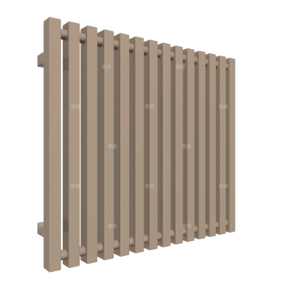 Grzejnik drabinkowy TERMA TRIGA, podłączenie SX, wym. 610 x 680 mm, kolor kwarc, moc 554W