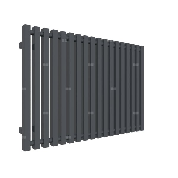 Grzejnik drabinkowy TERMA TRIGA, podłączenie PX, wym. 610 x 880 mm, kolor szary antracytowy RAL7016, moc 717W