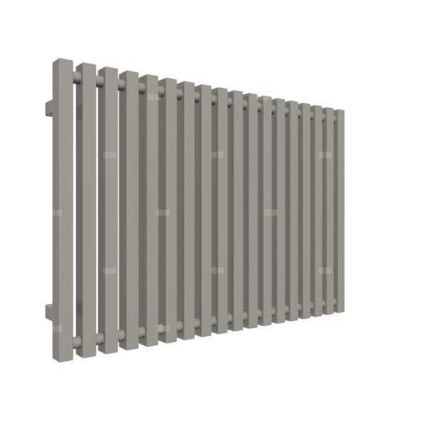 Grzejnik drabinkowy TERMA TRIGA, podłączenie YL, wym. 610 x 880 mm, kolor metaliczny kamień, moc 717W