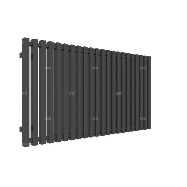 Grzejnik drabinkowy TERMA TRIGA, podłączenie LX, wym. 610 x 1080 mm, kolor czarny sygnałowy RAL9004, moc 880W