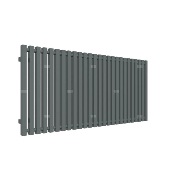 Grzejnik drabinkowy TERMA TRIGA, podłączenie YP, wym. 610 x 1280 mm, kolor metaliczny szary, moc 1043W