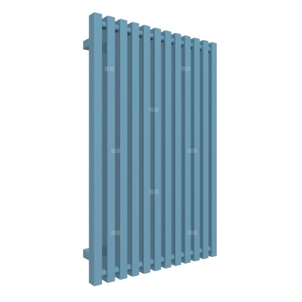 Grzejnik drabinkowy TERMA TRIGA, podłączenie O1, wym. 900 x 580 mm, kolor niebieski pastelowy RAL5021, moc 701W