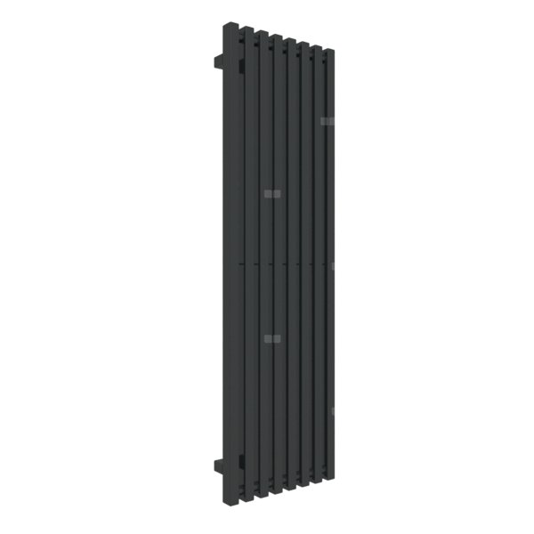 Grzejnik drabinkowy TERMA TRIGA, podłączenie Z1, wym. 1300 x 380 mm, kolor czarny jak kruk soft RAL9005, moc 652W