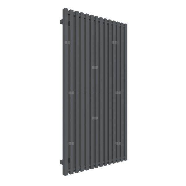 Grzejnik drabinkowy TERMA TRIGA, podłączenie ZX, wym. 1300 x 680 mm, kolor czarny anodowy, moc 1168W
