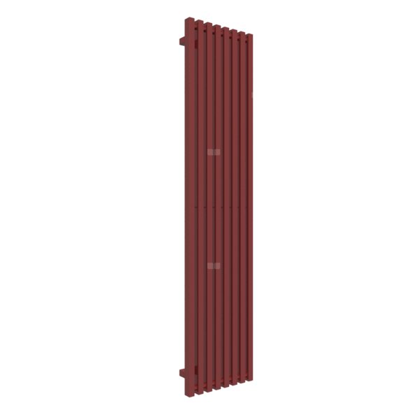 Grzejnik drabinkowy TERMA TRIGA, podłączenie YL, wym. 1700 x 380 mm, kolor czerwony burgundzki RAL3011, moc 850W