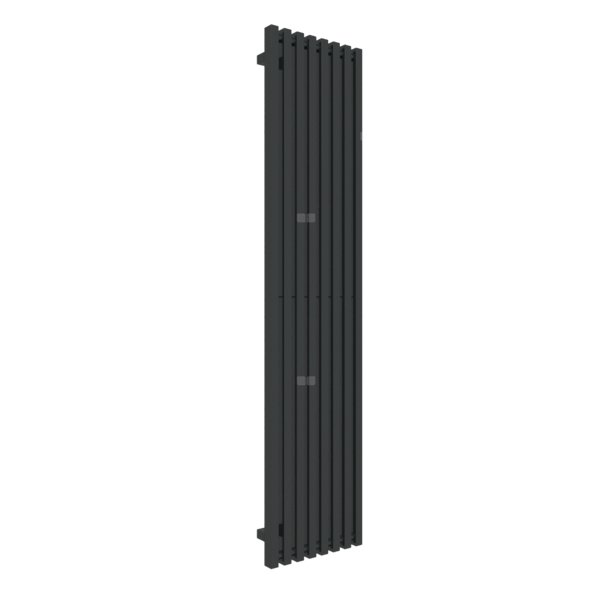 Grzejnik drabinkowy TERMA TRIGA, podłączenie Z1, wym. 1700 x 380 mm, kolor czarny jak kruk soft RAL9005, moc 850W