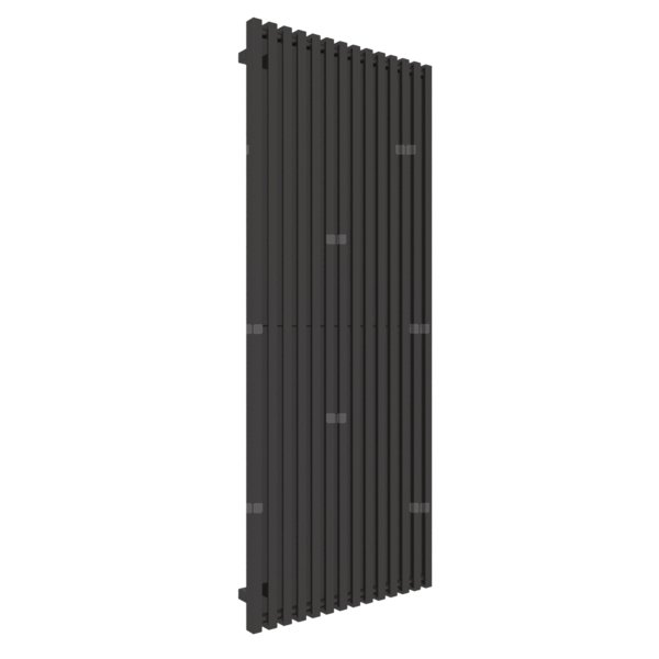 Grzejnik drabinkowy TERMA TRIGA, podłączenie ZX, wym. 1700 x 680 mm, kolor brązowy czarny RAL8022, moc 1521W