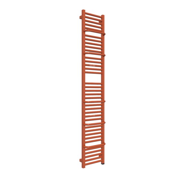 Grzejnik drabinkowy TERMA LIMA ONE, podłączenie S8, wym. 1700 x 300 mm, kolor pomarańczowy ceglasty RAL2001, moc 600W
