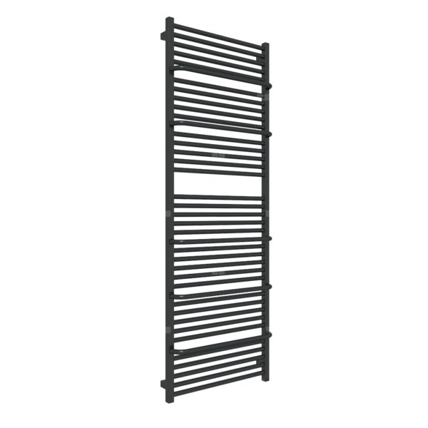Grzejnik drabinkowy TERMA LIMA ONE, podłączenie S1, wym. 1700 x 600 mm, kolor czarny jak kruk soft RAL9005, moc 1031W