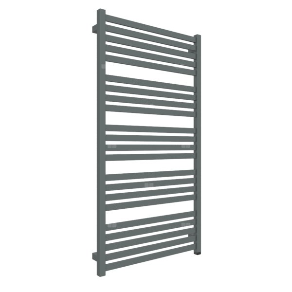 Grzejnik drabinkowy TERMA MARLIN ONE, podłączenie S8, wym. 1185 x 630 mm, kolor metaliczny szary, moc 685W