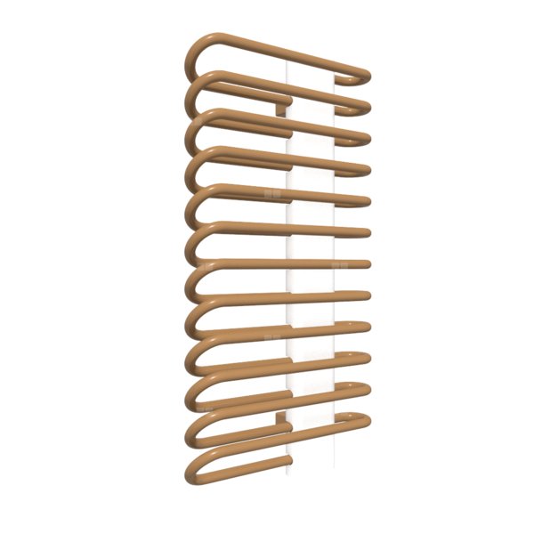 Grzejnik drabinkowy TERMA MICHELLE, podłączenie YL, wym. 780 x 400 mm, kolor miedź, moc 365W