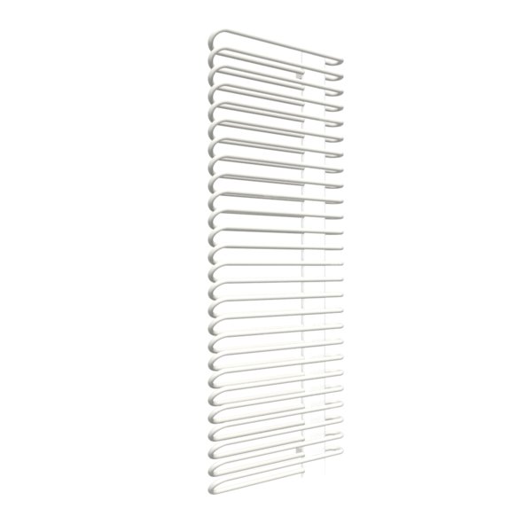 Grzejnik elektryczny TERMA MICHELLE 600 x 1620 mm, kolor biały drogowy RAL9016, moc 1200 W, podłączenie E8, kabel spiralny z wtyczką 2,5m biały