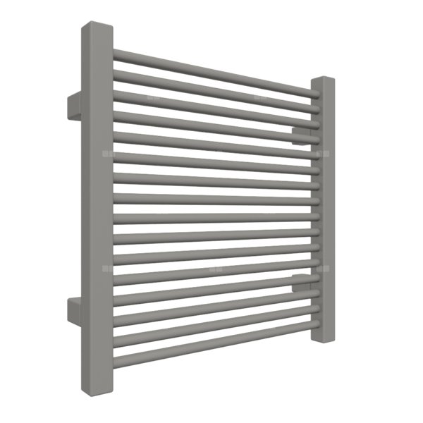 Grzejnik elektryczny TERMA MIKE 430 x 435 mm, kolor grafit, moc 200 W, podłączenie E8, kabel prosty z wtyczką