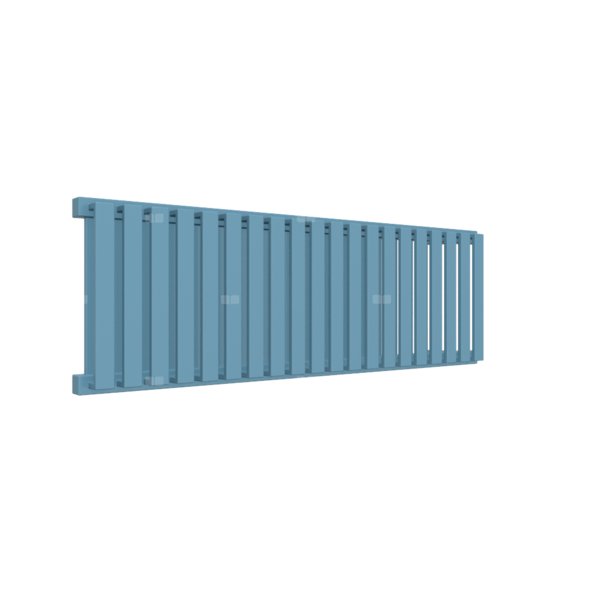 Grzejnik drabinkowy TERMA NEMO, podłączenie YL, wym. 300 x 915 mm, kolor niebieski pastelowy RAL5024, moc 533W