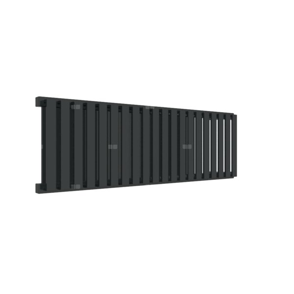Grzejnik drabinkowy TERMA NEMO, podłączenie YP, wym. 300 x 915 mm, kolor czarny jak kruk mat RAL9005, moc 533W