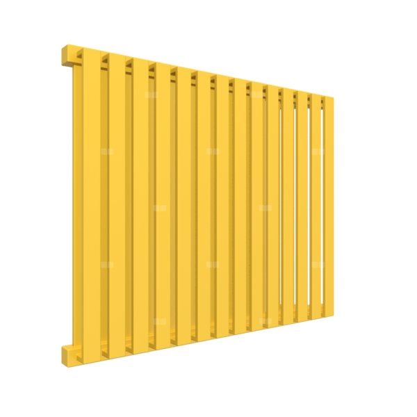Grzejnik drabinkowy TERMA NEMO, podłączenie YP, wym. 530 x 645 mm, kolor żółty cynkowy RAL1018, moc 626W