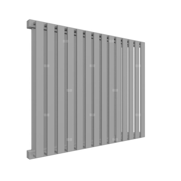 Grzejnik drabinkowy TERMA NEMO, podłączenie L6, wym. 530 x 645 mm, kolor szary sygnałowy RAL7004, moc 626W