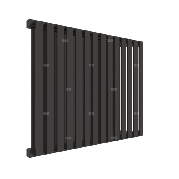Grzejnik drabinkowy TERMA NEMO, podłączenie P3, wym. 530 x 645 mm, kolor heban, moc 626W