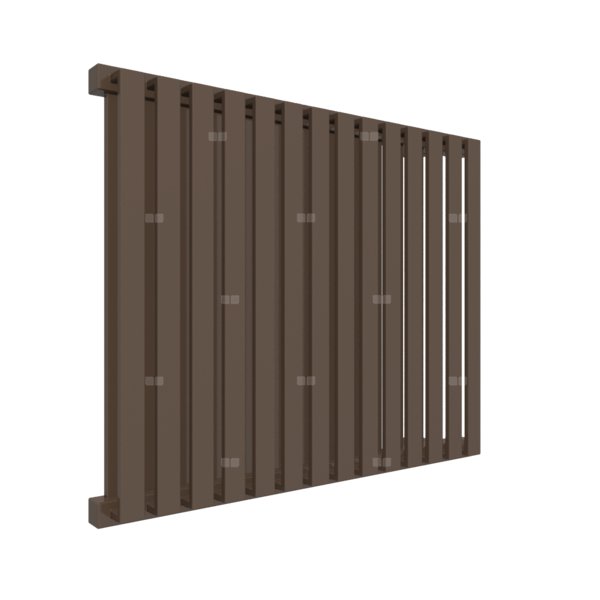 Grzejnik drabinkowy TERMA NEMO, podłączenie YL, wym. 530 x 645 mm, kolor szlachetny brąz, moc 626W